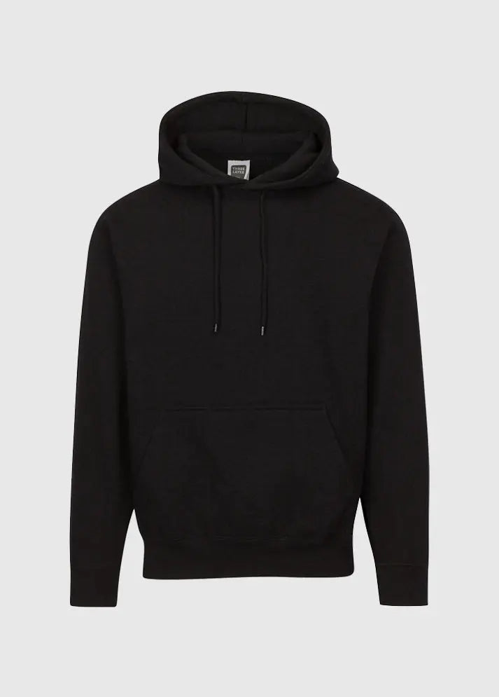 Three Layer Premium Pullover Hoodie Black