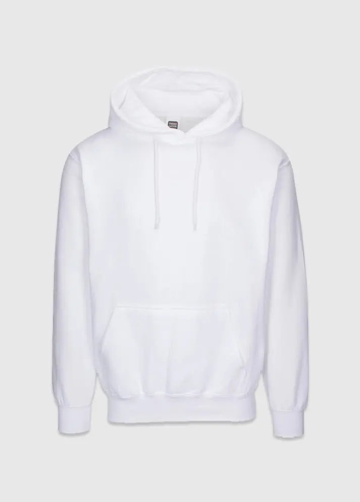 Three Layer Premium Pullover Hoodie White
