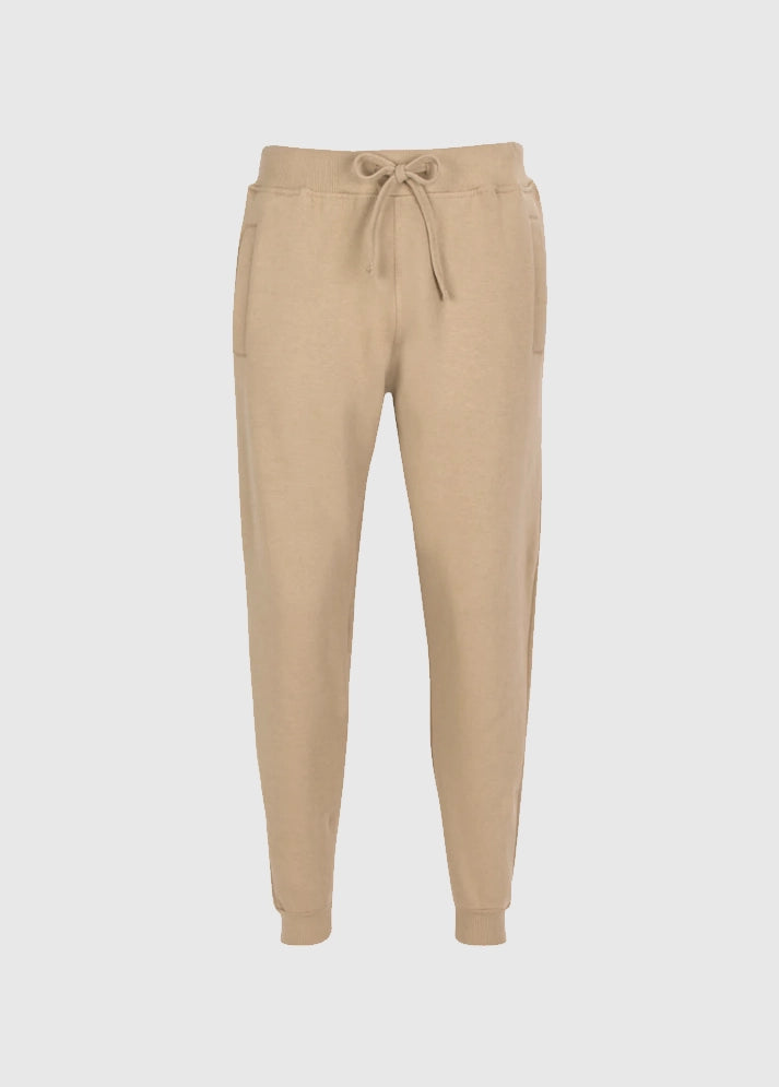 Three Layer Fleece Joggers Tan
