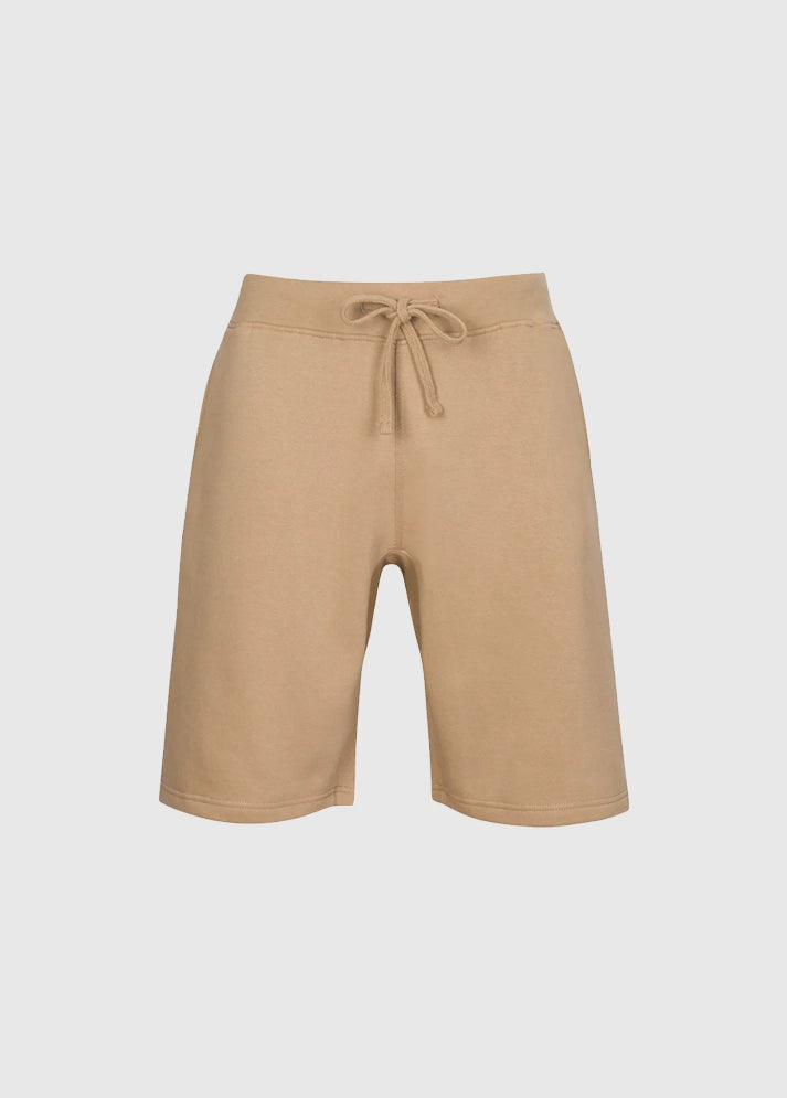Three Layer Fleece Shorts Tan