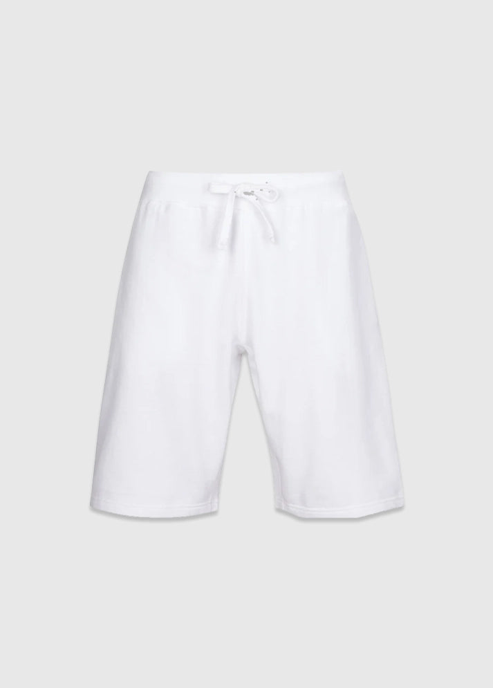 Three Layer Fleece Shorts White