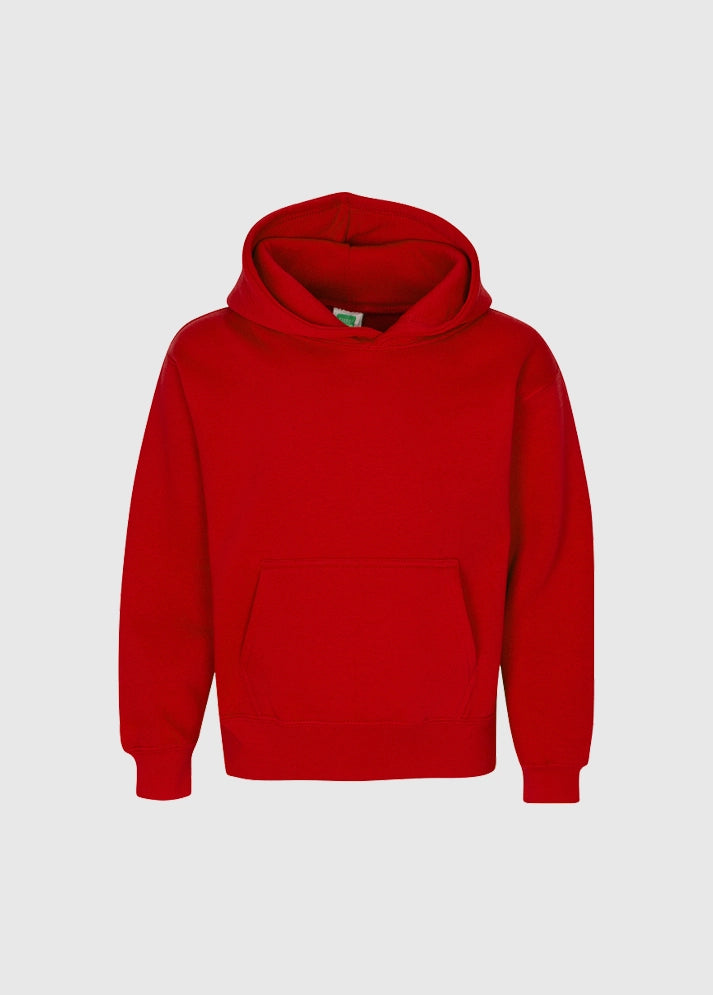 Three Layers Youth Hoodie Red