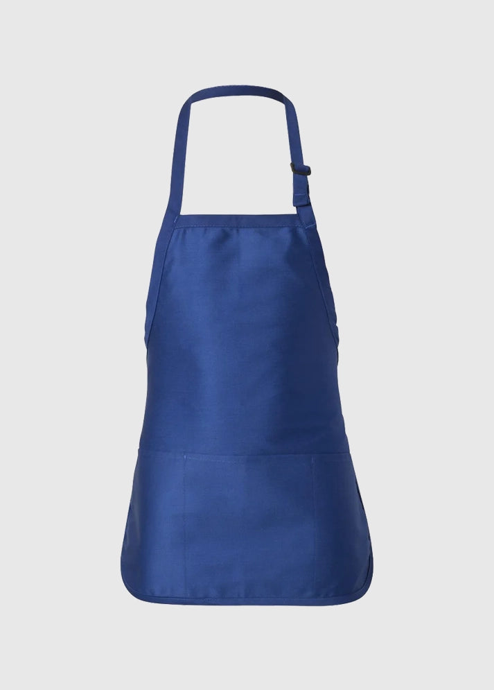 Q Tees Full Length Apron with Pockets Royal One Size