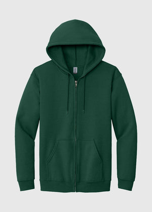 Gildan Heavy Blend™ Full-Zip Hooded Sweatshirt Forest Green