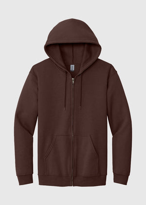 Gildan Heavy Blend™ Full-Zip Hooded Sweatshirt Dark Chocolate