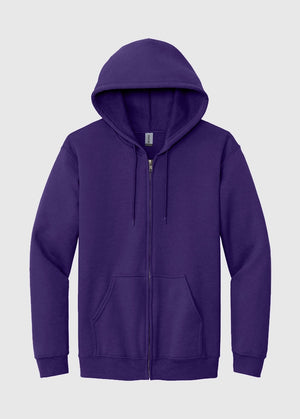 Gildan Heavy Blend™ Full-Zip Hooded Sweatshirt Purple