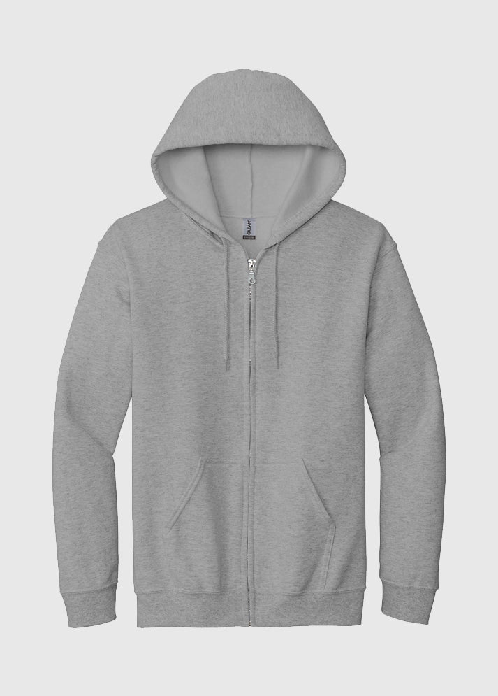Gildan Heavy Blend™ Full-Zip Hooded Sweatshirt Sport Grey