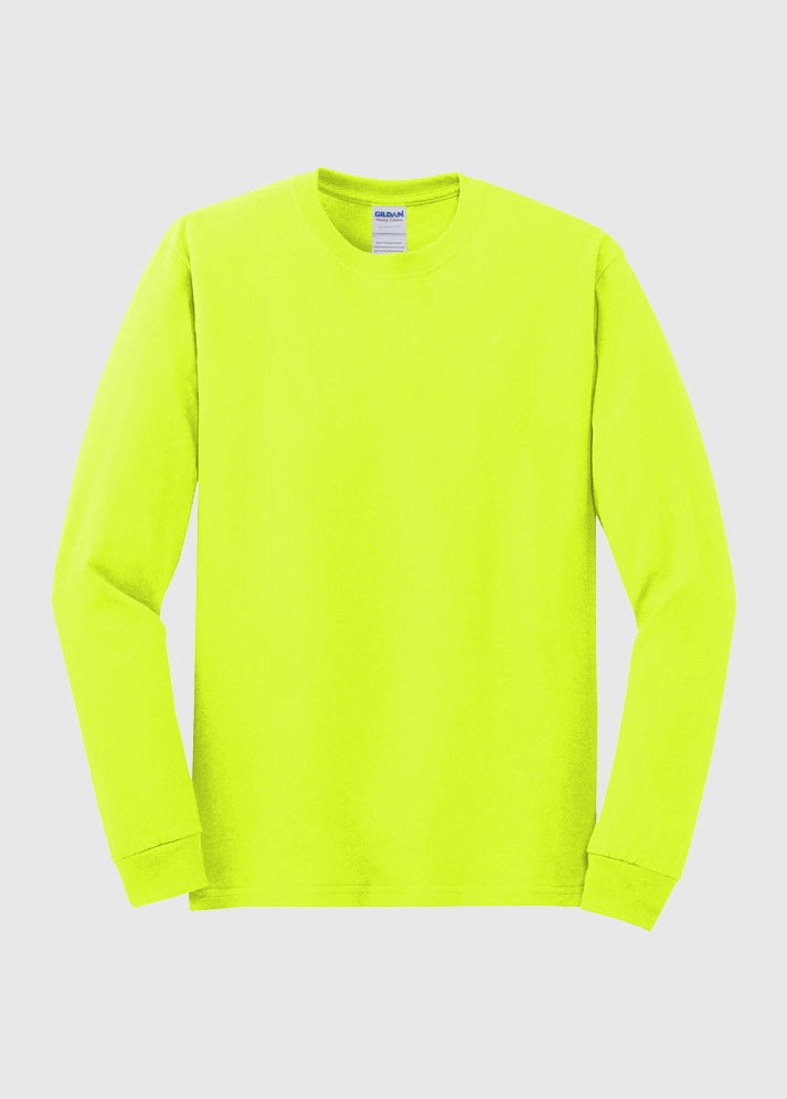 Gildan Heavy Cotton™ Long Sleeve Safety Green