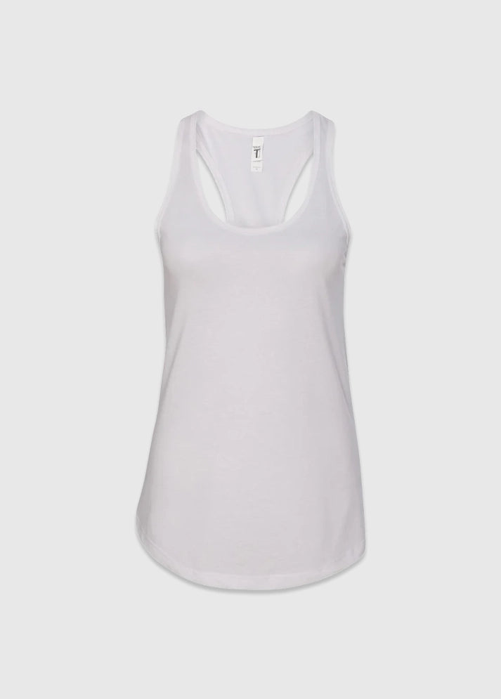 Next Level Women's Racerback White