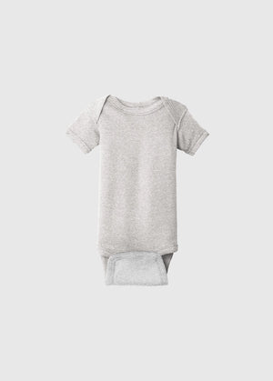 Rabbit Skins Baby Rib Onesie Light Grey