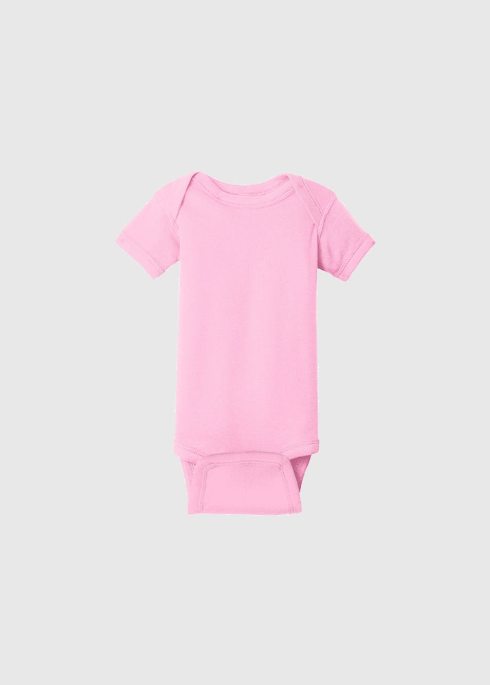 Rabbit Skins Baby Rib Onesie Light Pink